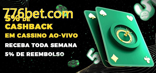 Promoções do cassino ao Vivo 776bet.com